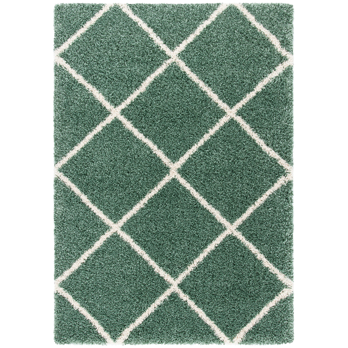 SAFAVIEH Hudson Shag Raili Diamond Trellis 2-inch Thick Rug