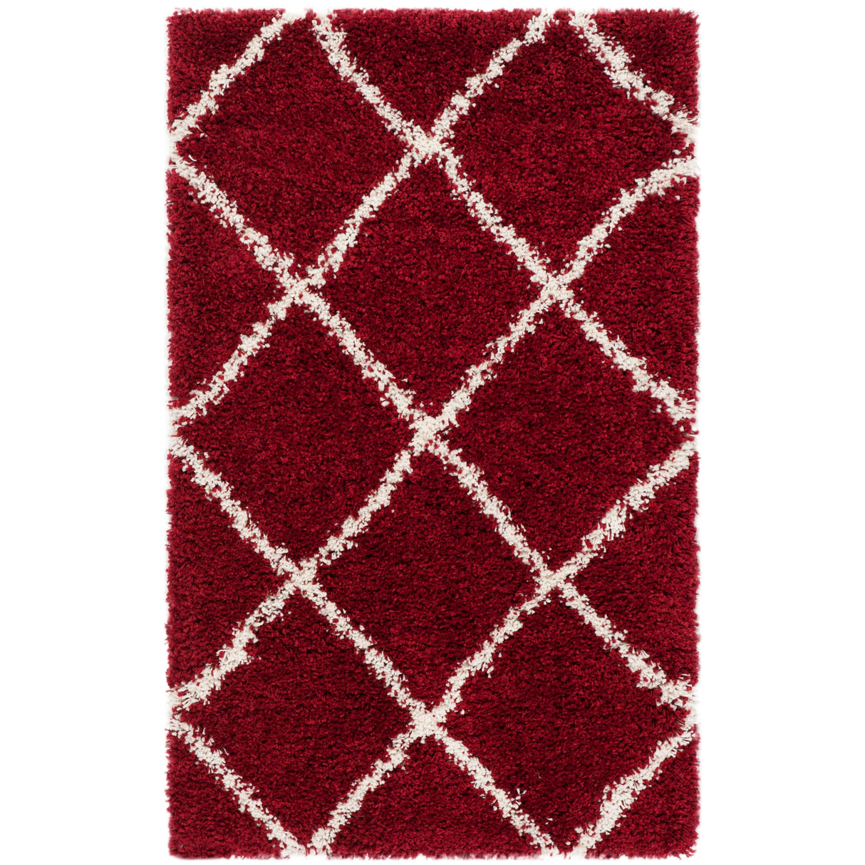 SAFAVIEH Hudson Shag Raili Diamond Trellis 2-inch Thick Rug