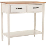 SAFAVIEH Idajete White Console Table - 35.8" x 15" x 34.1" - 36Wx15Dx34H