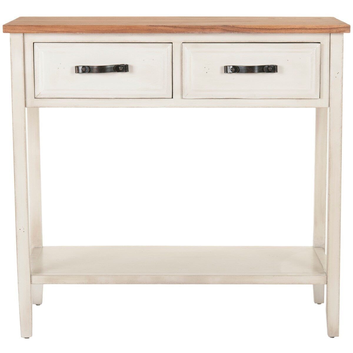 SAFAVIEH Idajete White Console Table - 35.8" x 15" x 34.1" - 36Wx15Dx34H