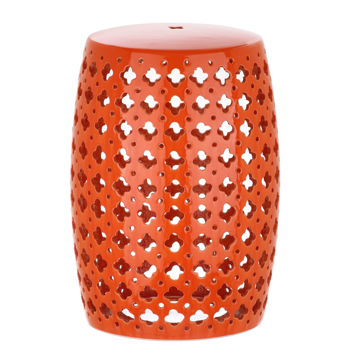 SAFAVIEH Idell White Ceramic Decorative Garden Stool