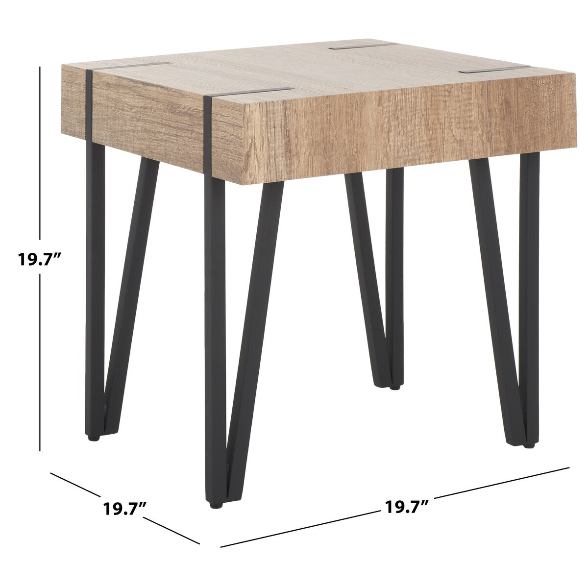 SAFAVIEH India End Table - 20" W x 20" D x 20" H - 20Wx20Dx20H