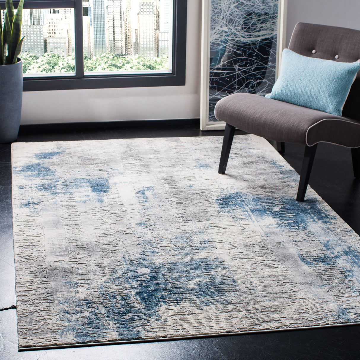 SAFAVIEH Invista Gwenda Modern Contemporary Abstract Textured Rug