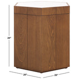 SAFAVIEH Iris Hexagon Storage Accent Table (Fully Assembled) - 20 In. W x 20 In. D x 20 In.H - 20Wx20Dx20H