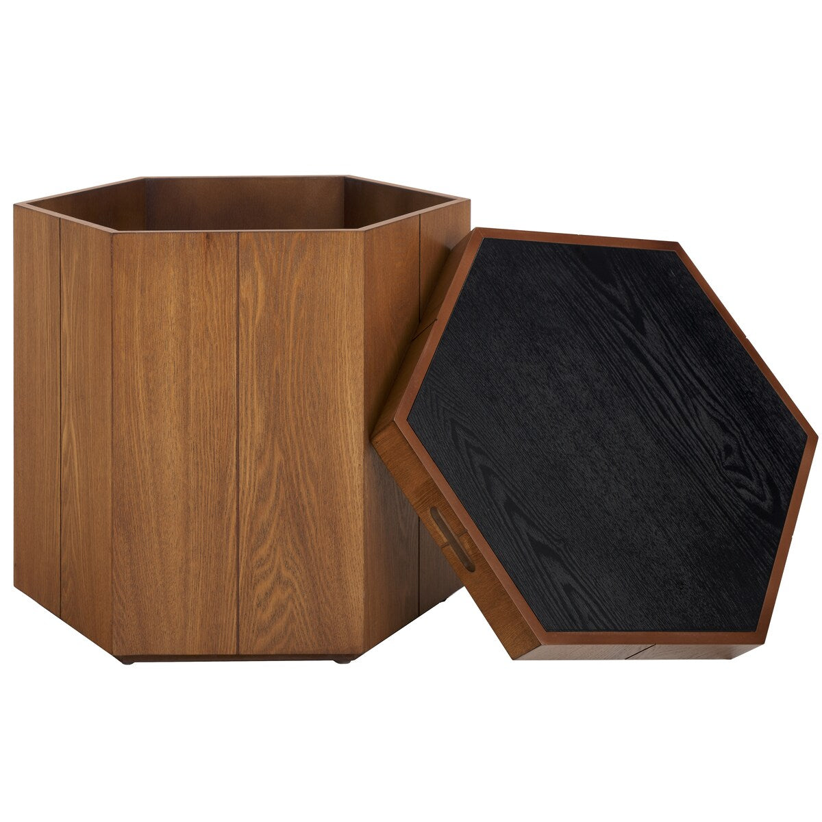 SAFAVIEH Iris Hexagon Storage Accent Table (Fully Assembled) - 20 In. W x 20 In. D x 20 In.H - 20Wx20Dx20H