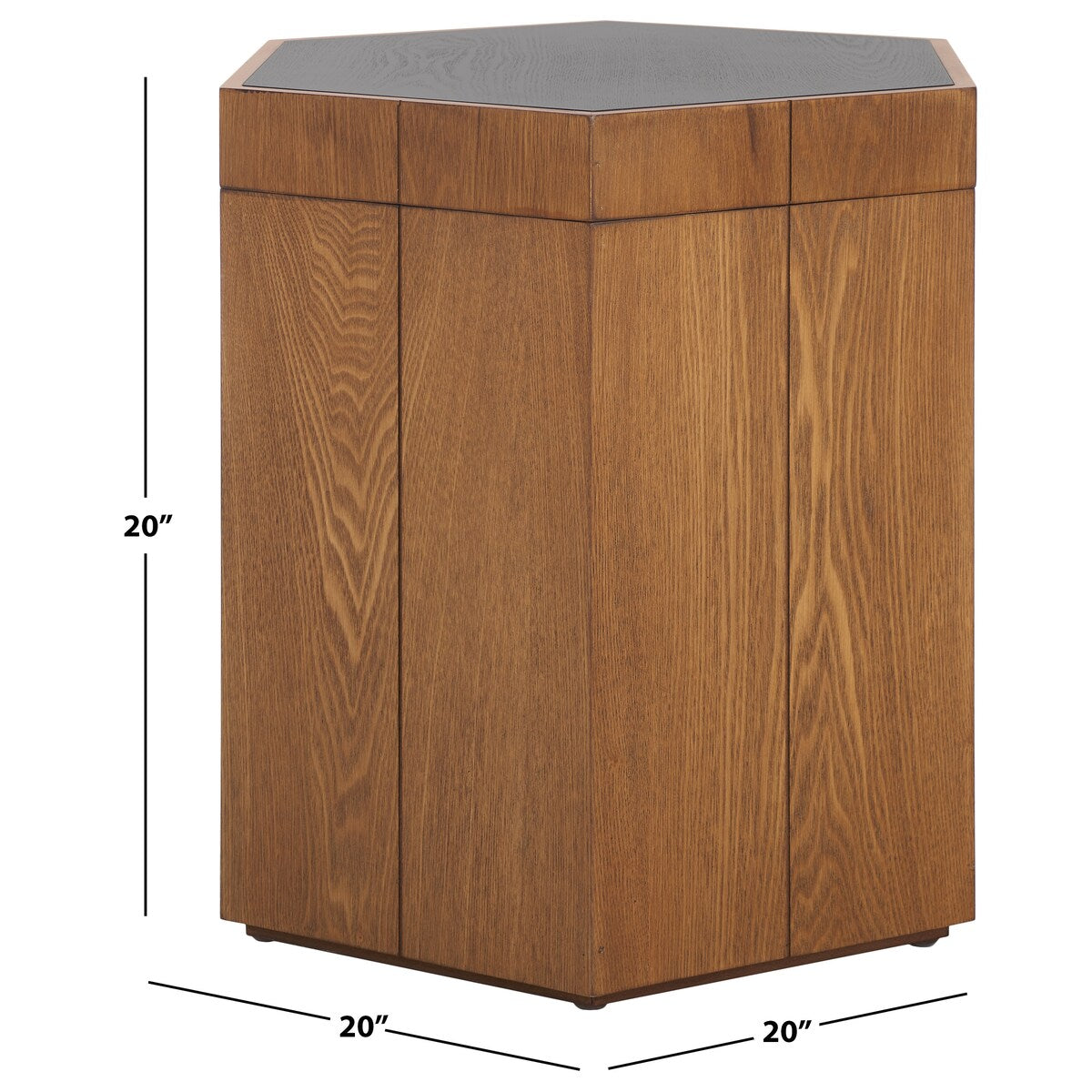 SAFAVIEH Iris Hexagon Storage Accent Table (Fully Assembled) - 20 In. W x 20 In. D x 20 In.H - 20Wx20Dx20H