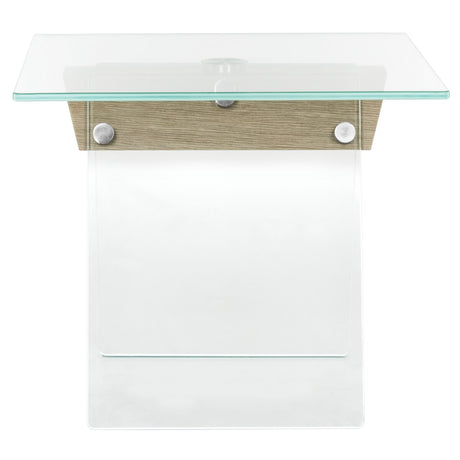 SAFAVIEH Irmtraud Modern Glass Accent Table - 24Wx24Dx20H