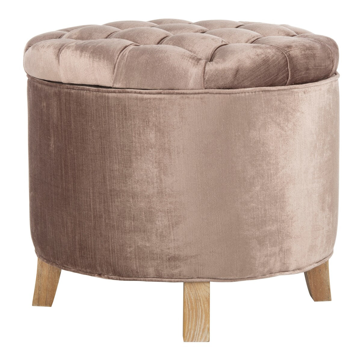 SAFAVIEH Ivette Grey Storage Ottoman