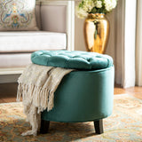 SAFAVIEH Ivette Grey Storage Ottoman