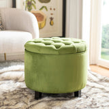 SAFAVIEH Ivette Grey Storage Ottoman