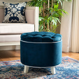 SAFAVIEH Ivette Grey Storage Ottoman