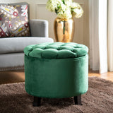 SAFAVIEH Ivette Grey Storage Ottoman