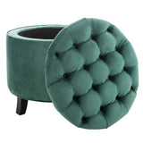 SAFAVIEH Ivette Grey Storage Ottoman