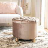 SAFAVIEH Ivette Grey Storage Ottoman