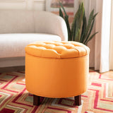 SAFAVIEH Ivette Grey Storage Ottoman