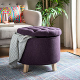 SAFAVIEH Ivette Grey Storage Ottoman