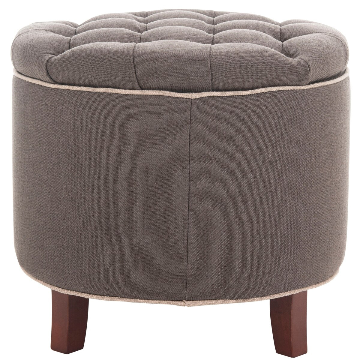 SAFAVIEH Ivette Grey Storage Ottoman