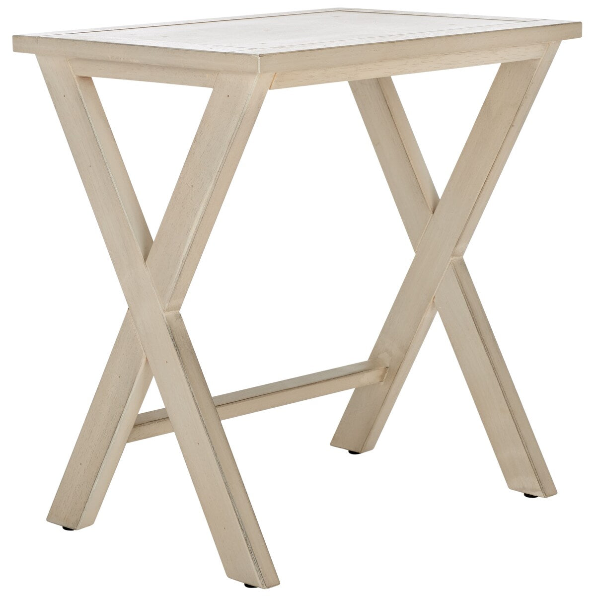 SAFAVIEH Izabela Antiqued White Birch Nesting Tables (Set of 3) - 24.4" x 16.5" x 23.8" - 24Wx17Dx24H