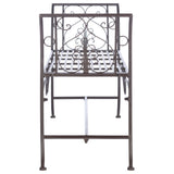 SAFAVIEH Izabella Victorian Wrought Iron 51-inch Outdoor Garden Bench - 51 In. W x 16 In. D x 27 In. H - 51Wx16Dx27H