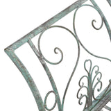 SAFAVIEH Izabella Victorian Wrought Iron 51-inch Outdoor Garden Bench - 51 In. W x 16 In. D x 27 In. H - 51Wx16Dx27H