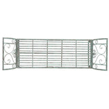 SAFAVIEH Izabella Victorian Wrought Iron 51-inch Outdoor Garden Bench - 51 In. W x 16 In. D x 27 In. H - 51Wx16Dx27H