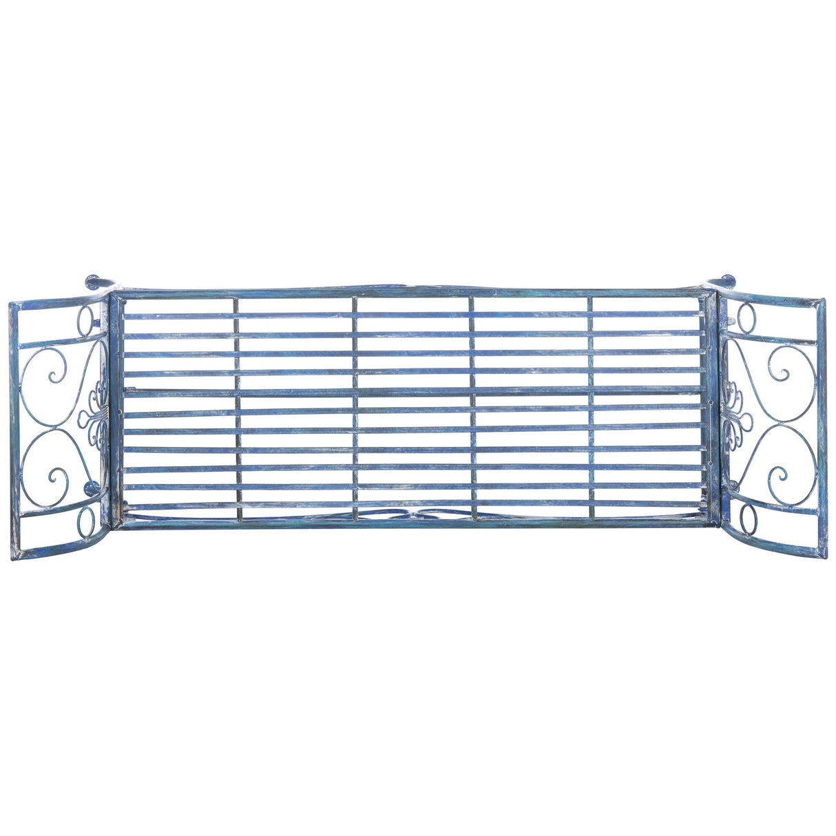 SAFAVIEH Izabella Victorian Wrought Iron 51-inch Outdoor Garden Bench - 51 In. W x 16 In. D x 27 In. H - 51Wx16Dx27H