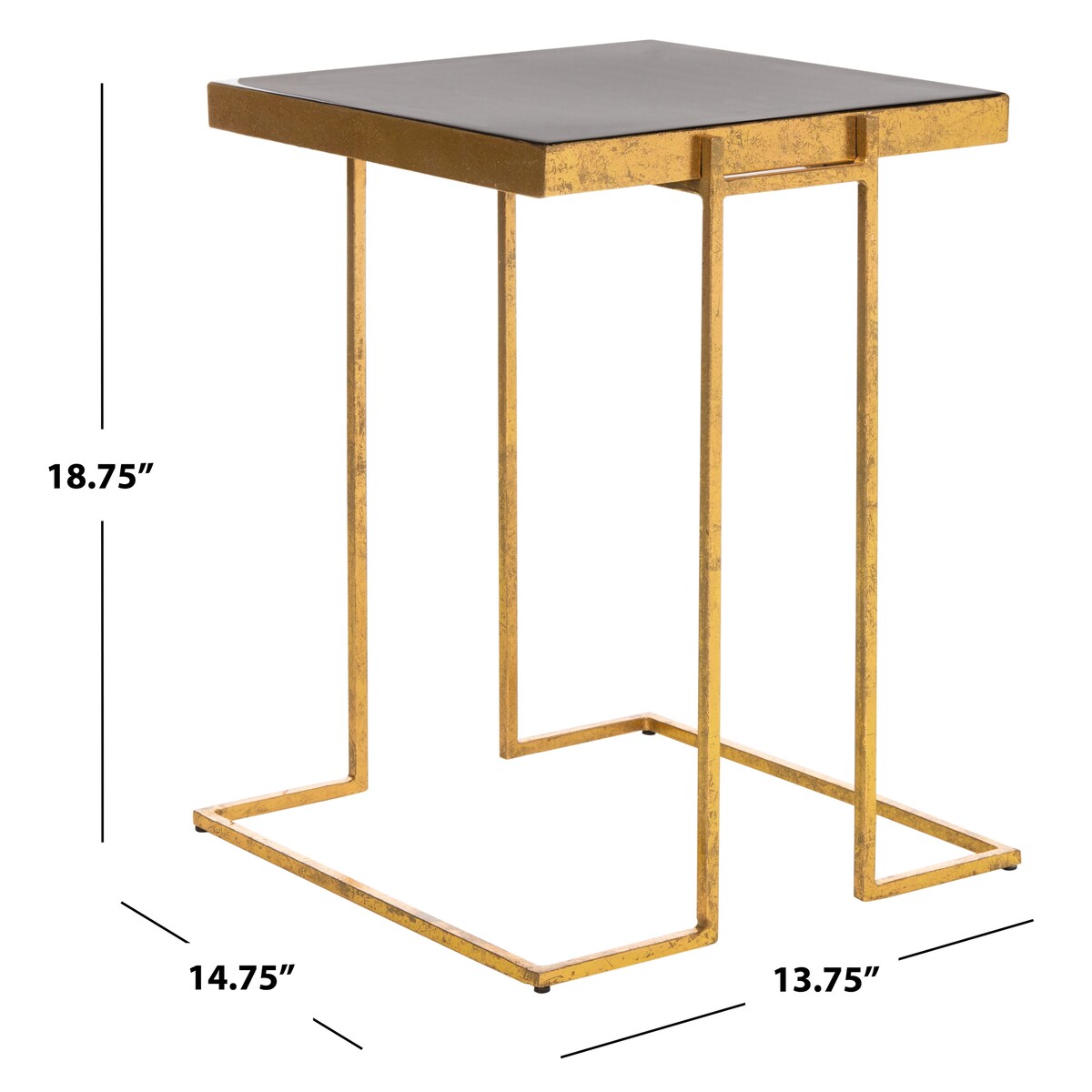 SAFAVIEH Jacobien Greek Key Side Table - 13.8" x 14.8" x 18.8" - 14Wx15Dx19H