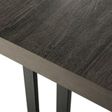 SAFAVIEH Jacquline Mid-Century Modern Dark Grey / Black Coffee Table - 31.5" x 31.5" x 15.8" - 32Wx32Dx16H