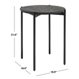 SAFAVIEH Jadwiga Round Top Side Table - 19 In. W x 19 In. D x 22 In. H - 19Wx19Dx22H