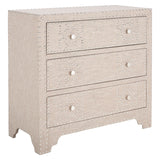 SAFAVIEH Jaike Grey 3-Drawer Silver Nailhead Chest - 32Wx15Dx30H