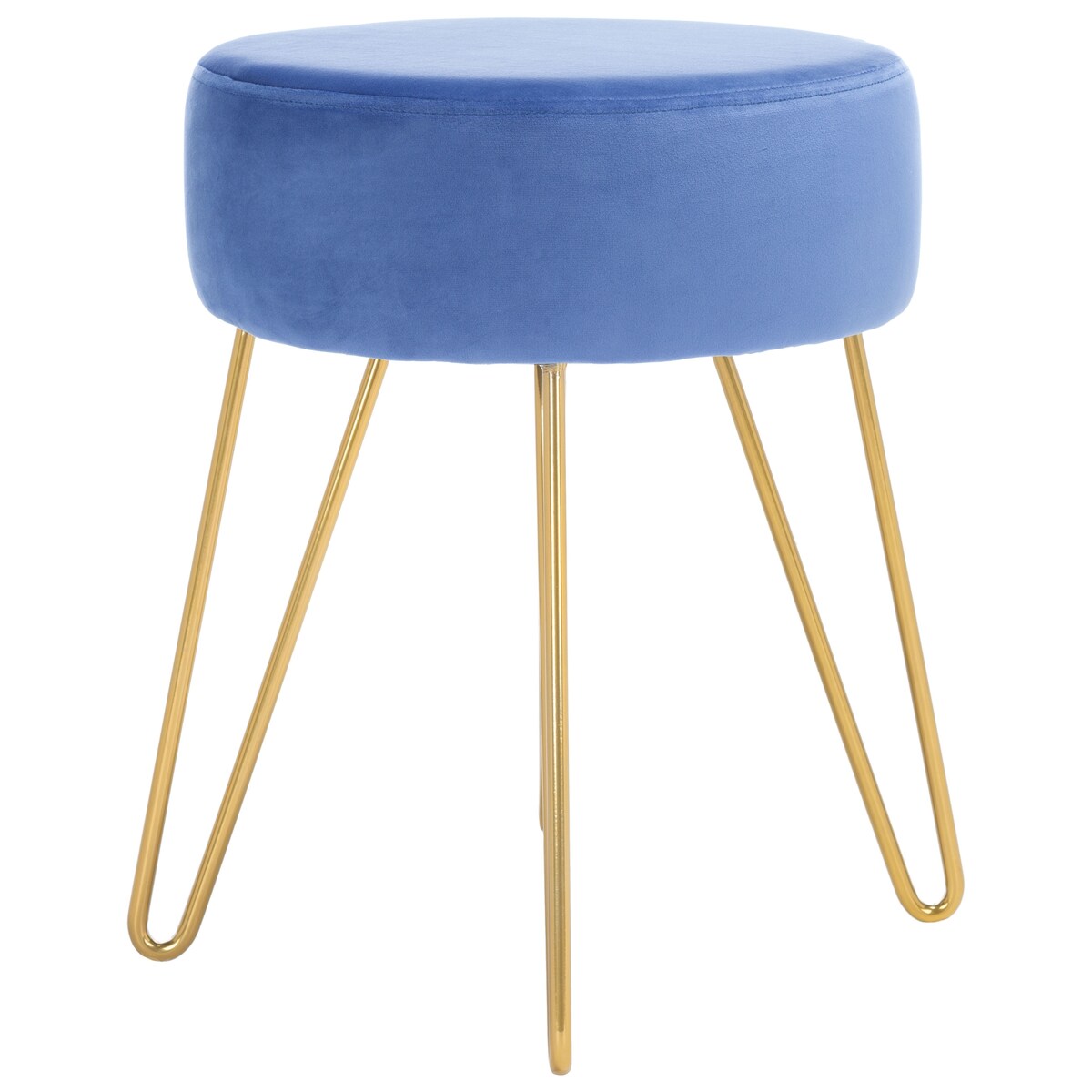 SAFAVIEH Jailene Round Hairpin Leg Ottoman