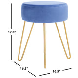 SAFAVIEH Jailene Round Hairpin Leg Ottoman