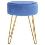 SAFAVIEH Jailene Round Hairpin Leg Ottoman