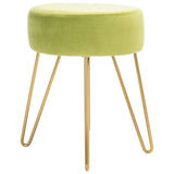 SAFAVIEH Jailene Round Hairpin Leg Ottoman