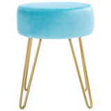 SAFAVIEH Jailene Round Hairpin Leg Ottoman