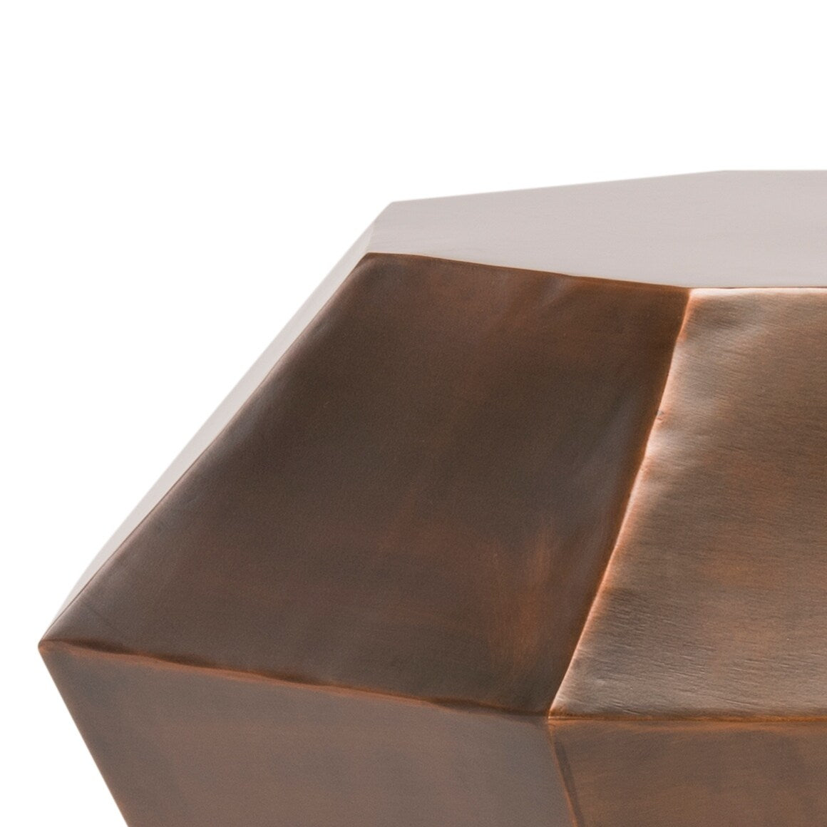 SAFAVIEH Janelle Diamond Antique Copper Accent Table - 25" x 25" x 18" - 25Wx25Dx18H