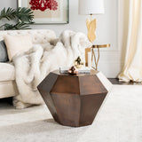 SAFAVIEH Janelle Diamond Antique Copper Accent Table - 25" x 25" x 18" - 25Wx25Dx18H