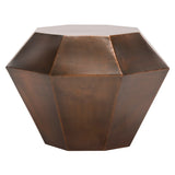 SAFAVIEH Janelle Diamond Antique Copper Accent Table - 25" x 25" x 18" - 25Wx25Dx18H