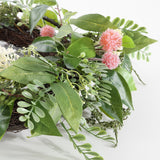 SAFAVIEH Jann Faux 21-inch Sweetgum & Mandarin Semi-Wreath