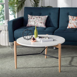 SAFAVIEH Janna Mid-Century Round Coffee Table - 35.4" x 35.4" x 17.7" - 35Wx33Dx18H