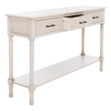 SAFAVIEH Jeanie 3-Drawer Bottom Shelf Console Table - 47.3" W x 13" L x 29.5" H - 47Wx13Dx30H