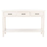 SAFAVIEH Jeanie 3-Drawer Bottom Shelf Console Table - 47.3" W x 13" L x 29.5" H - 47Wx13Dx30H