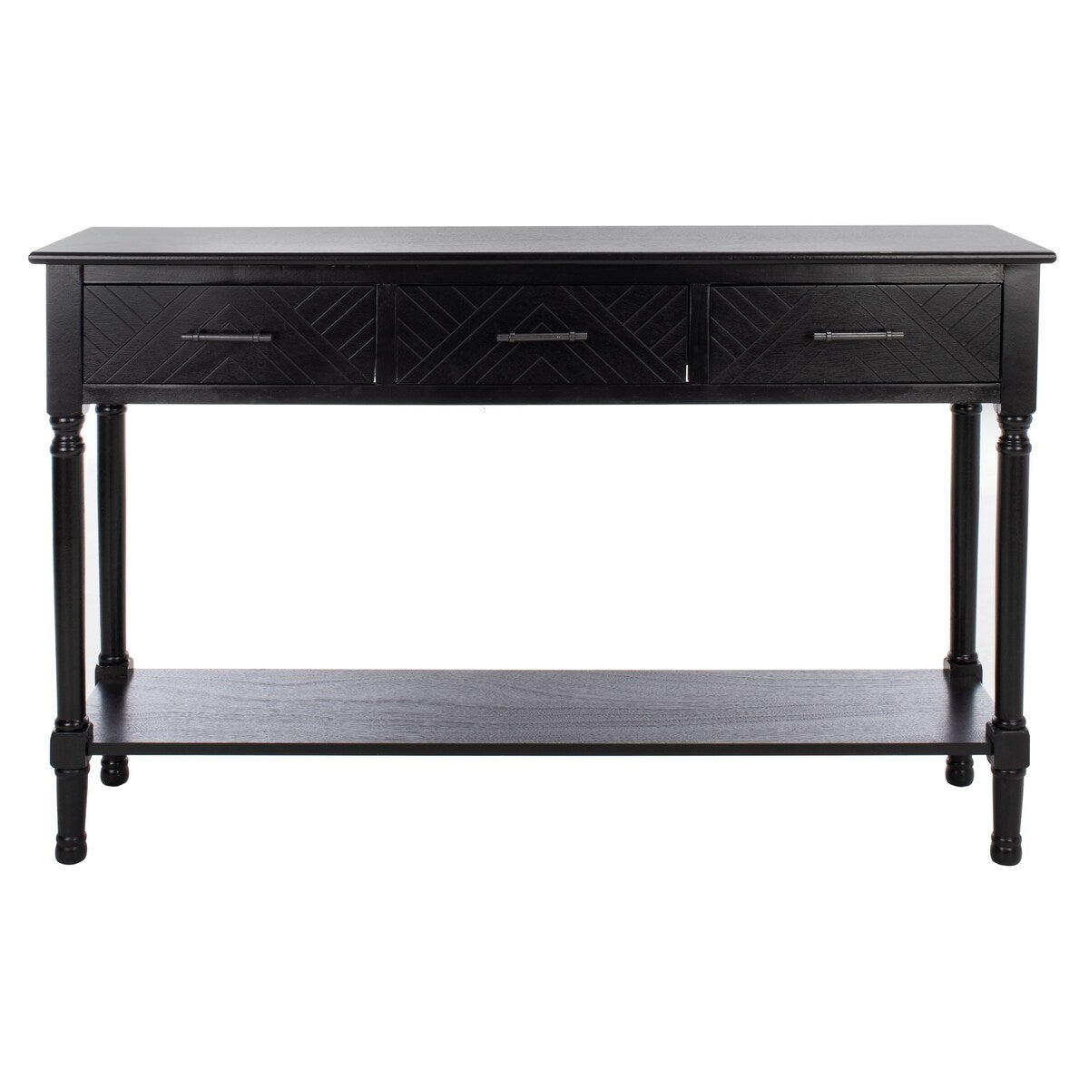 SAFAVIEH Jeanie 3-Drawer Bottom Shelf Console Table - 47.3" W x 13" L x 29.5" H - 47Wx13Dx30H