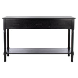 SAFAVIEH Jeanie 3-Drawer Bottom Shelf Console Table - 47.3" W x 13" L x 29.5" H - 47Wx13Dx30H