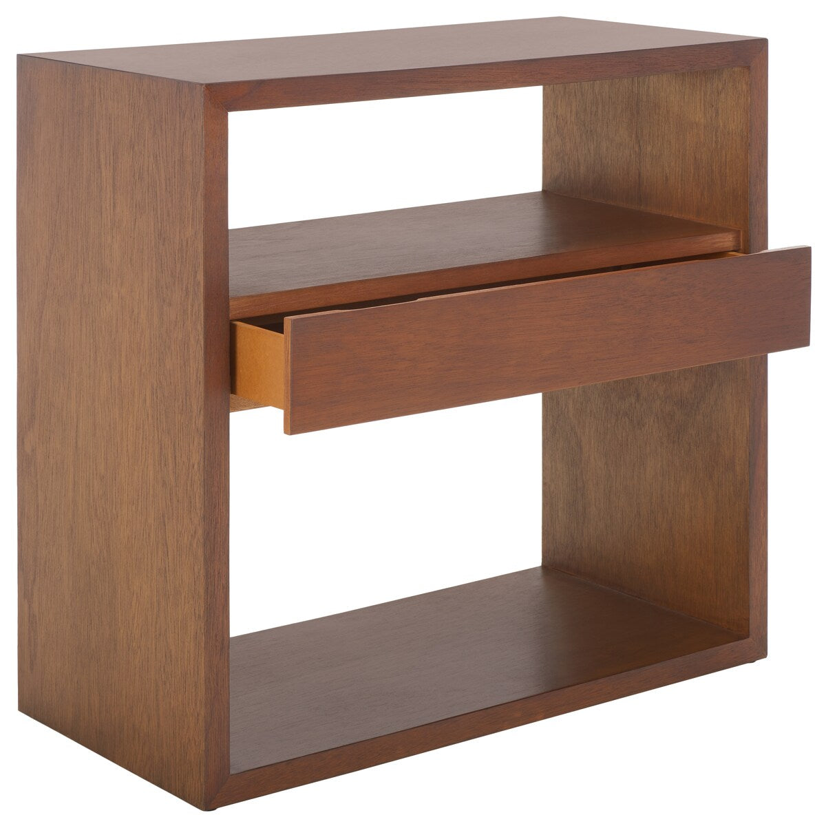 SAFAVIEH Jeannie 2-Shelf Single Drawer Console Table - 42" W x 14" D x 30" H - 32Wx15Dx30H