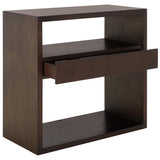 SAFAVIEH Jeannie 2-Shelf Single Drawer Console Table - 42" W x 14" D x 30" H - 32Wx15Dx30H