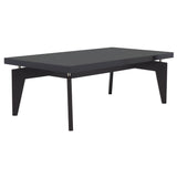 SAFAVIEH Jeri Mid-Century Modern White/ Dark Brown Lacquer Coffee Table - 43.3" x 23.6" x 15" - 43Wx24Dx15H