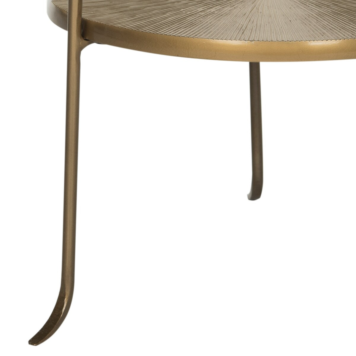 SAFAVIEH Jerrie Brass Side Table - 14" x 14" x 31.5" - 14Wx14Dx32H