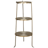 SAFAVIEH Jerrie Brass Side Table - 14" x 14" x 31.5" - 14Wx14Dx32H