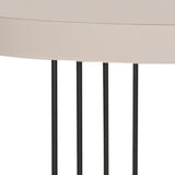 SAFAVIEH Joellen Mid-Century Modern White Lacquer Side Table - 21.6" x 21.6" x 21.6" - 22Wx22Dx22H